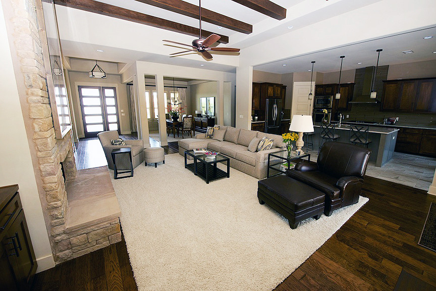 Classic living room in Austin.
