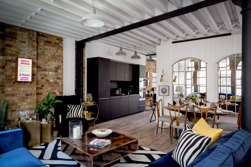 Photo of an industrial living room in London.