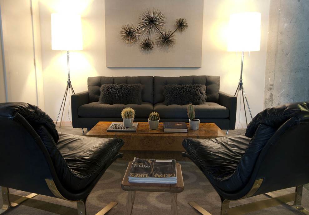 Example of a trendy living room design in San Francisco