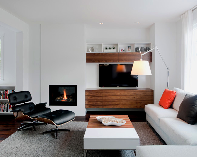 Modernes Wohnzimmer in Vancouver