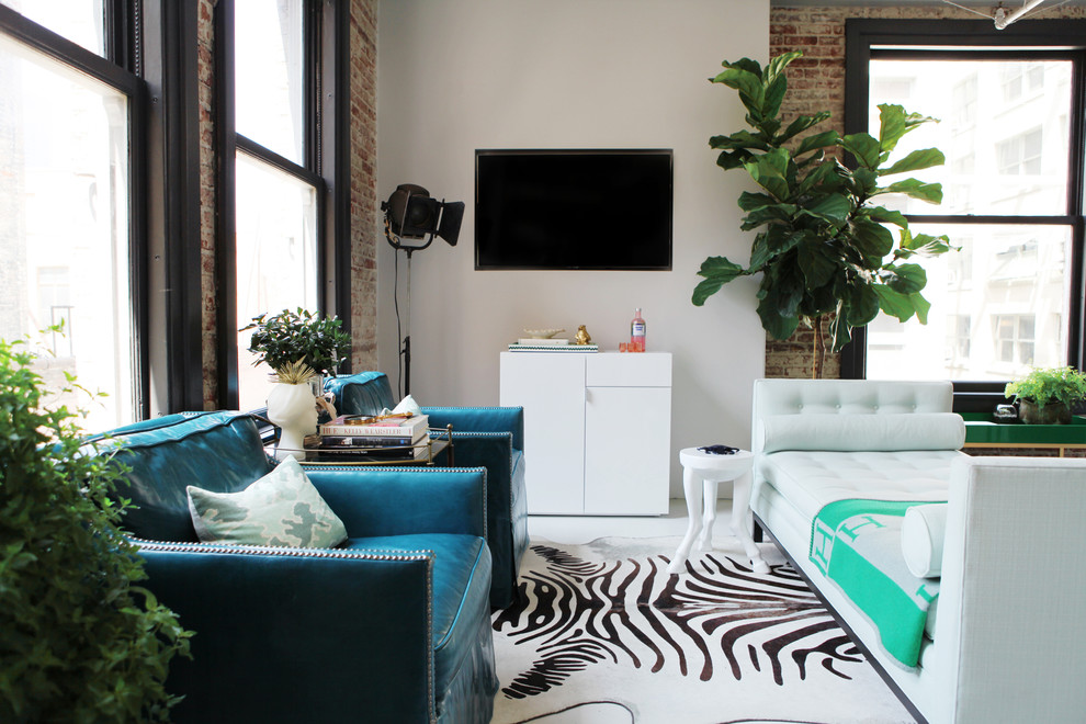 Trendy living room photo in Los Angeles