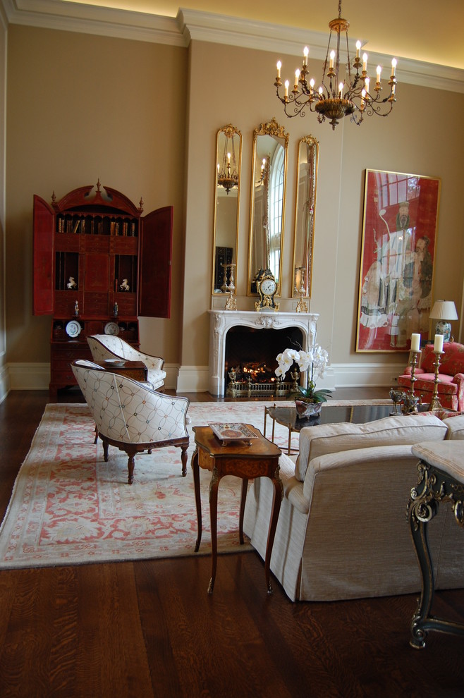 Living room - traditional living room idea in Atlanta