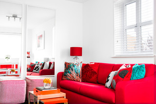 75 Red Living Room Ideas You Ll Love