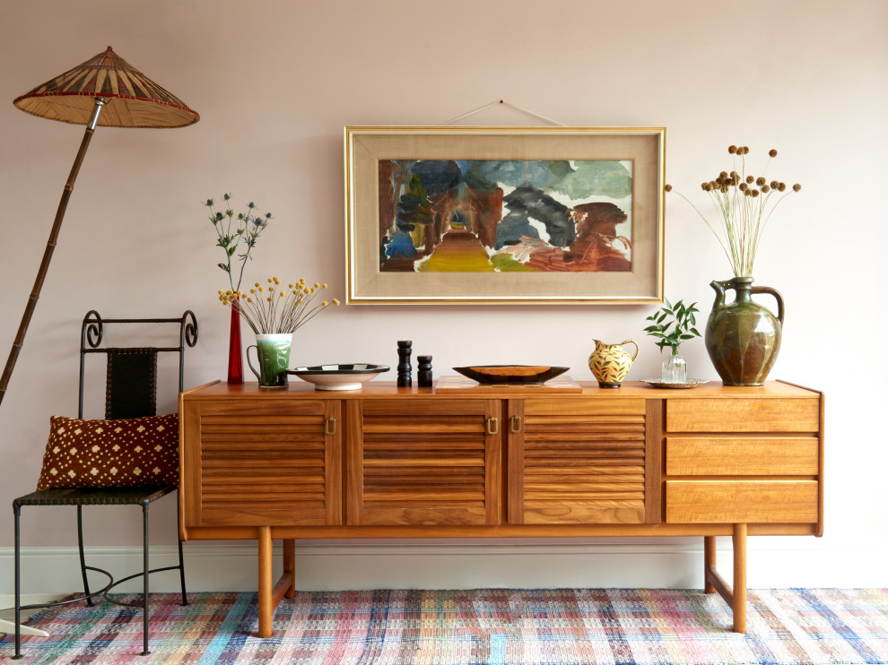 This is an example of a bohemian living room in London.