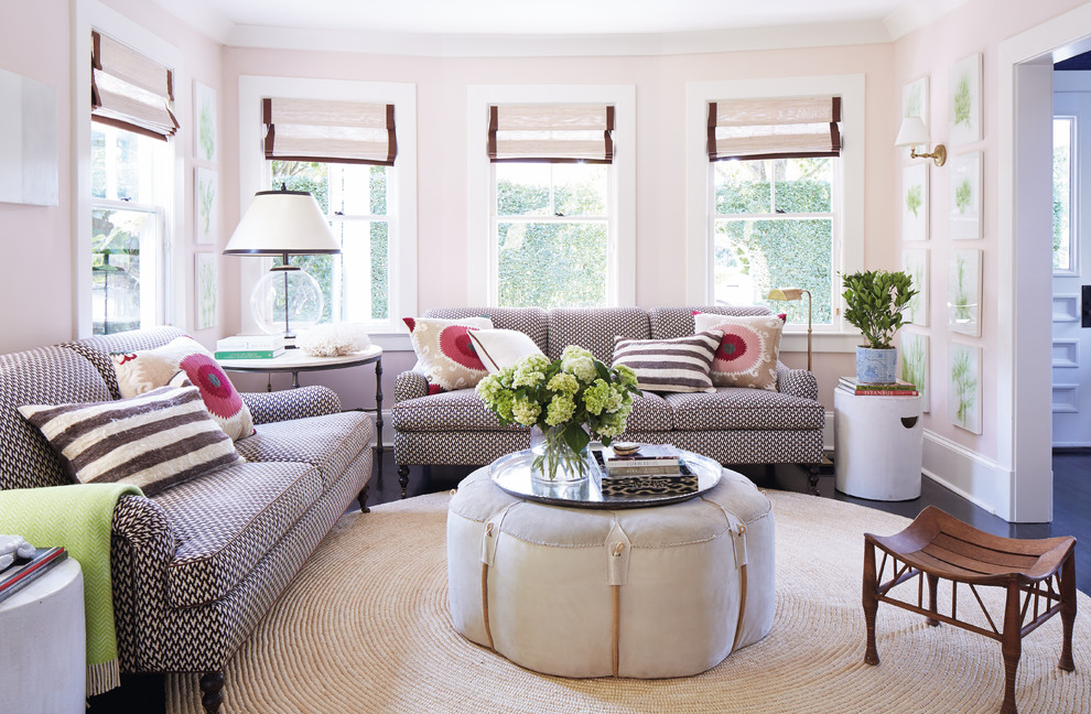 Medium sized classic formal open plan living room in New York.