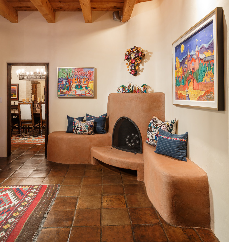 Example of a large southwest living room design in Albuquerque