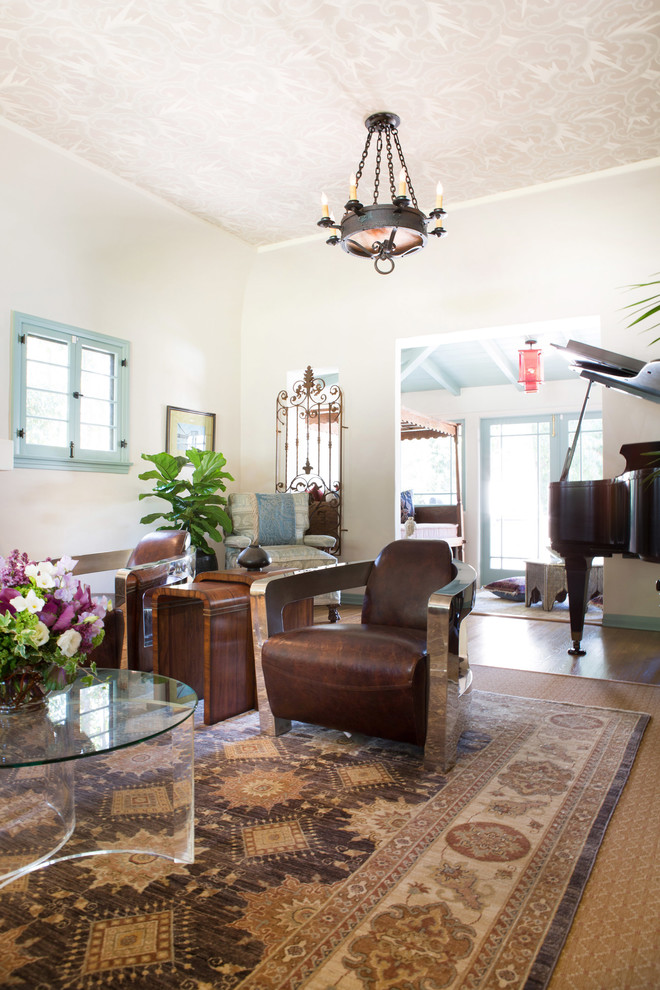 Spanish Bohemian in South Pasadena Mediterranean Living Room Los
