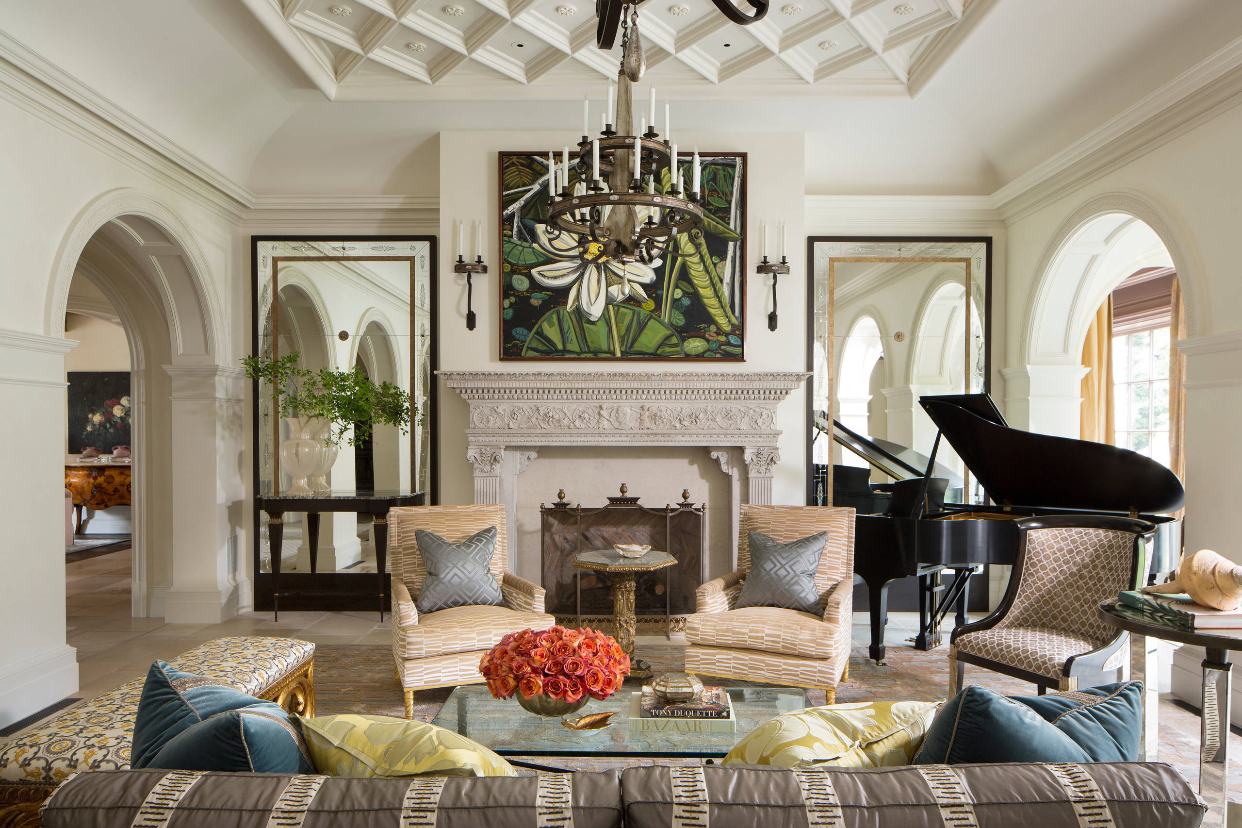 地中海スタイルのおしゃれなリビングのインテリア実例画像 21年9月 Houzz ハウズ