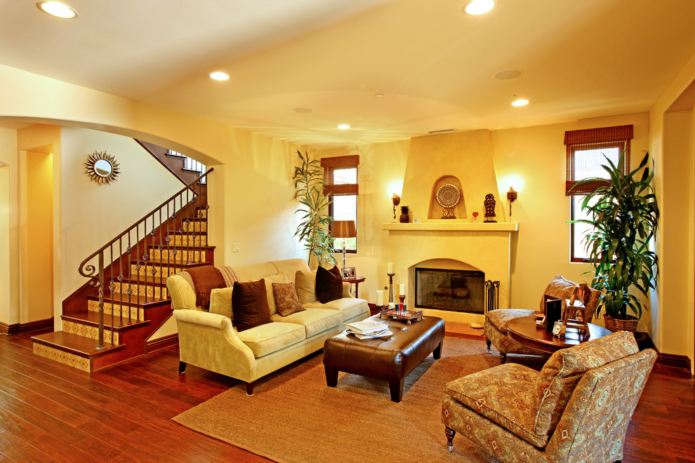Spanish Colonial Revival - Mediterranean - Living Room - Los Angeles ...