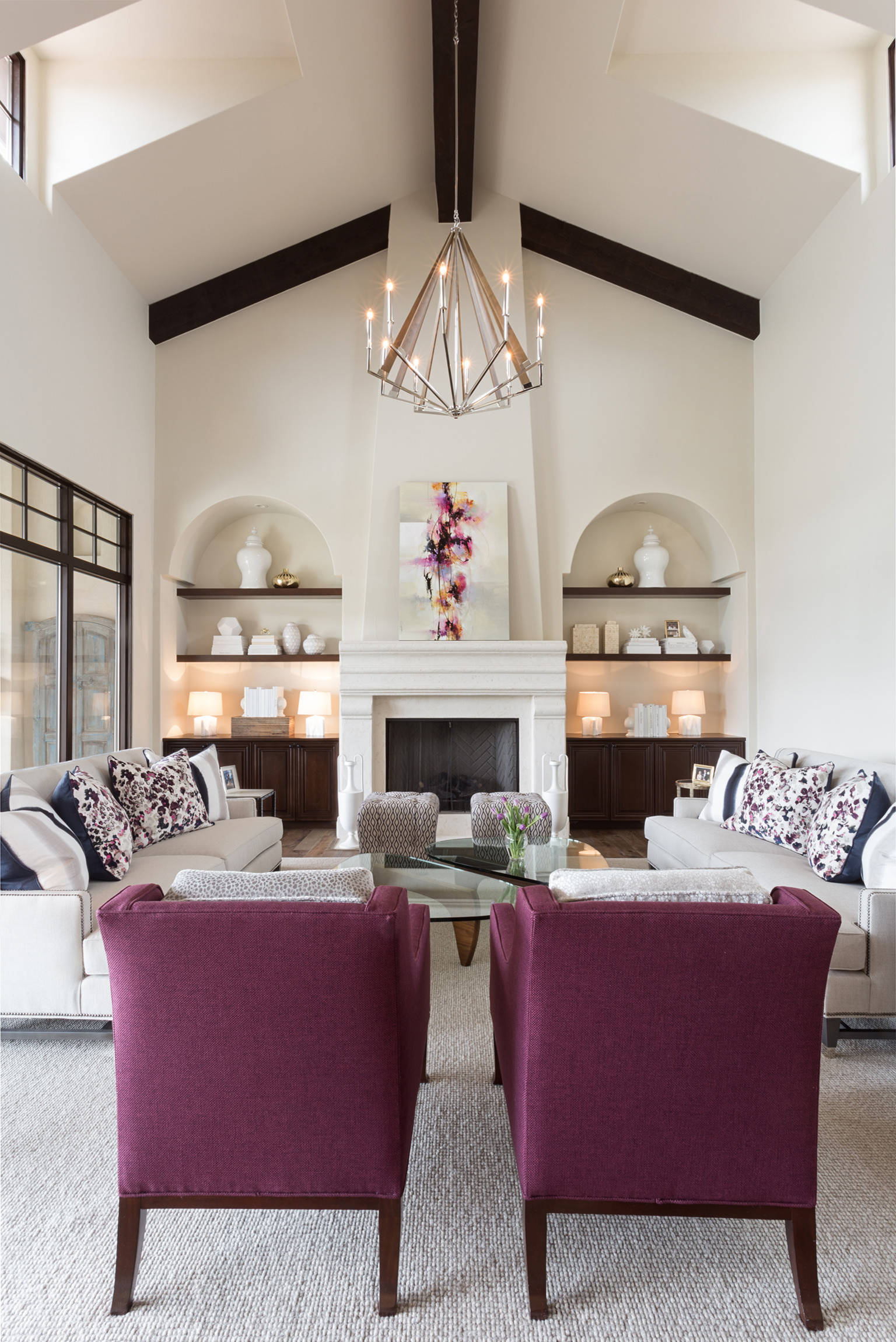 75 Beautiful Purple Living Room, Purple Living Room Furniture Ideas