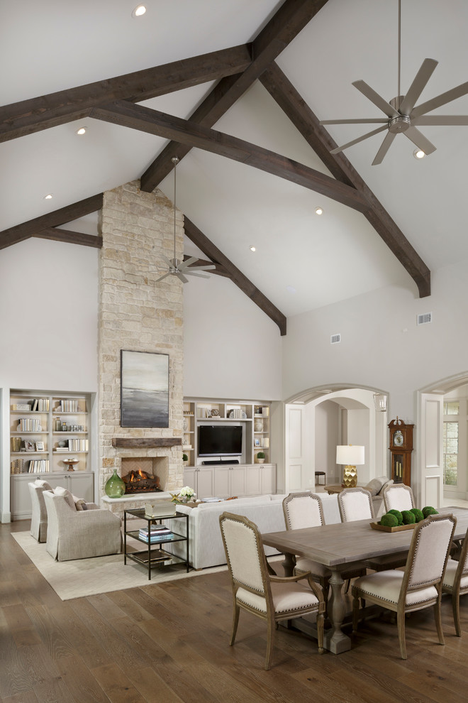 Sprawling One Story - Traditional - Living Room - Houston - by Sneller ...