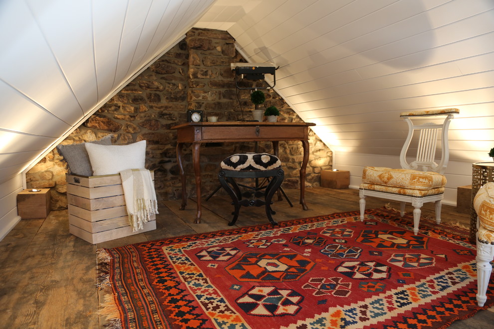 Idee per un piccolo soggiorno rustico stile loft