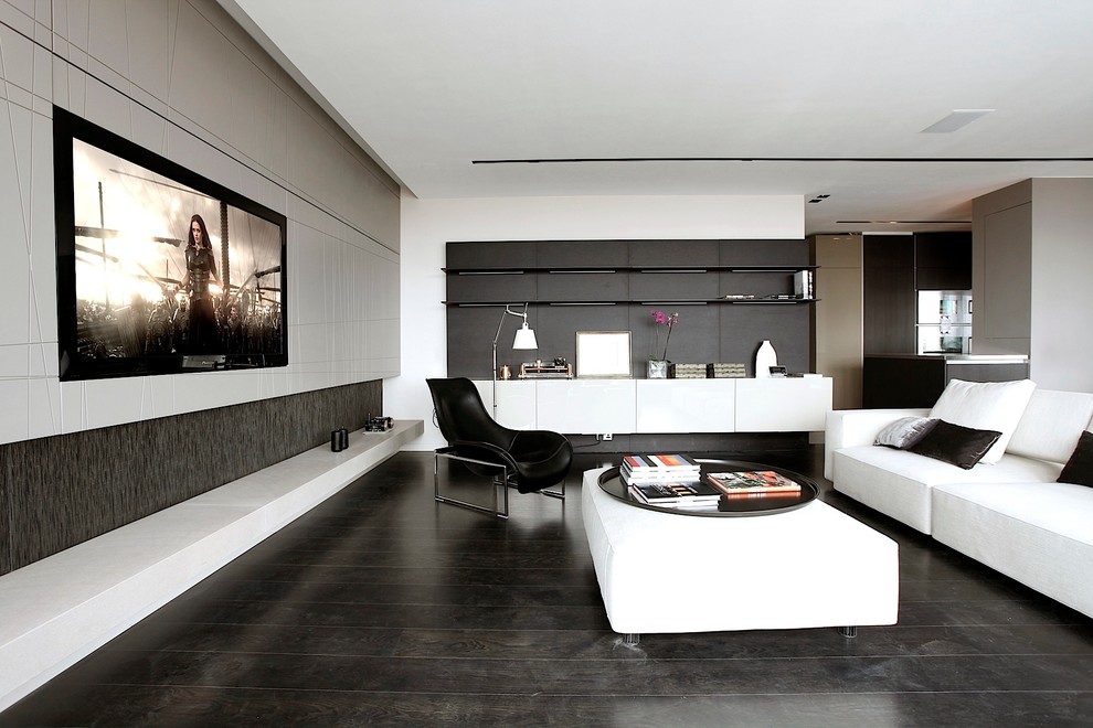 Inspiration for a contemporary living room remodel in London