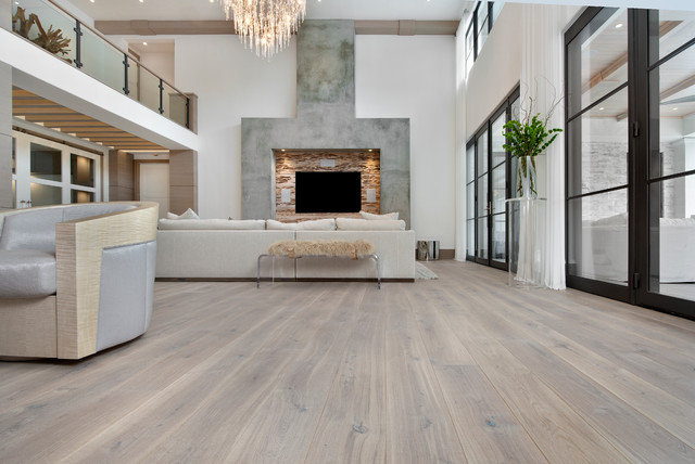 St. Moritz - Legno Bastone European Elegance Collection - Contemporary -  Living Room - Miami - by Legno Bastone Wide Plank Flooring