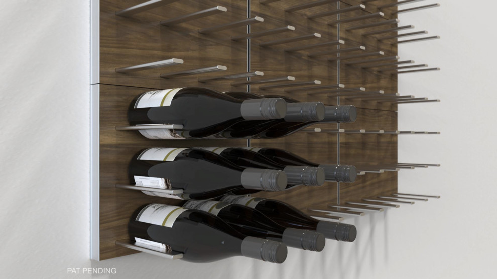 modern wall wine rack