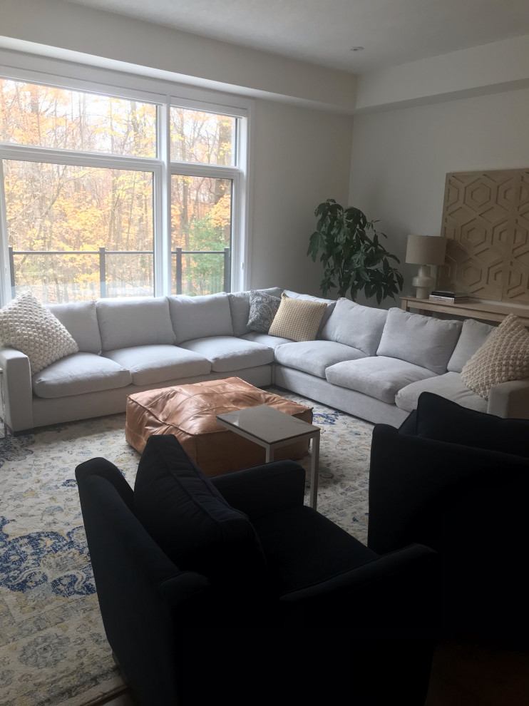 Photo of a modern living room in Toronto.