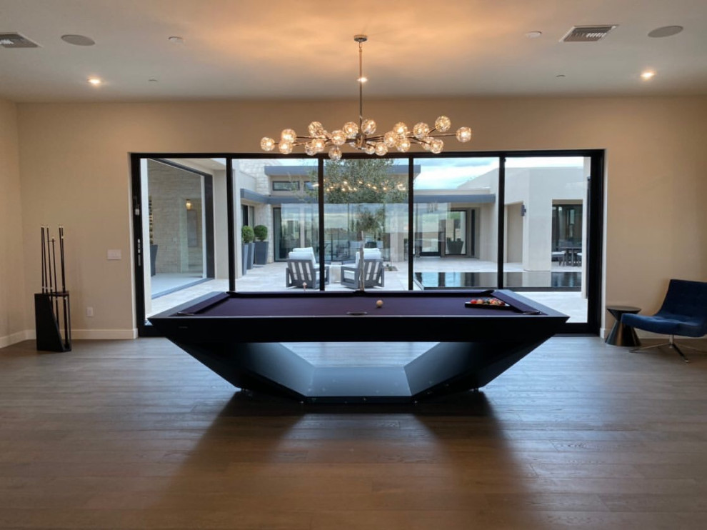 Stealth Luxury Custom Pool Table Living Room Los Angeles by 11