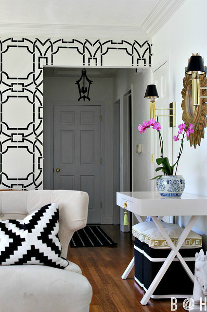 Stencil Projects using the Contempo Trellis Wall Stencil - Contemporary ...
