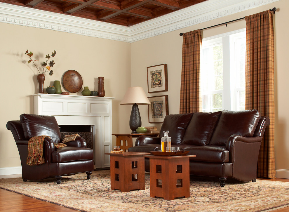 Stickley Leather Collection - Traditional - Living Room - New York - by