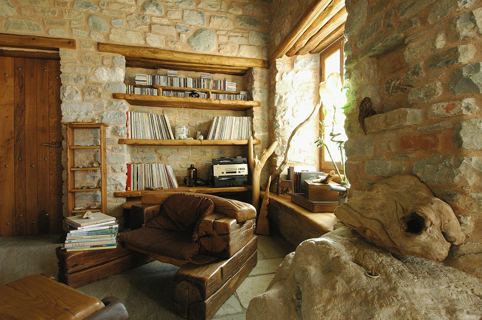This is an example of a mediterranean living room.