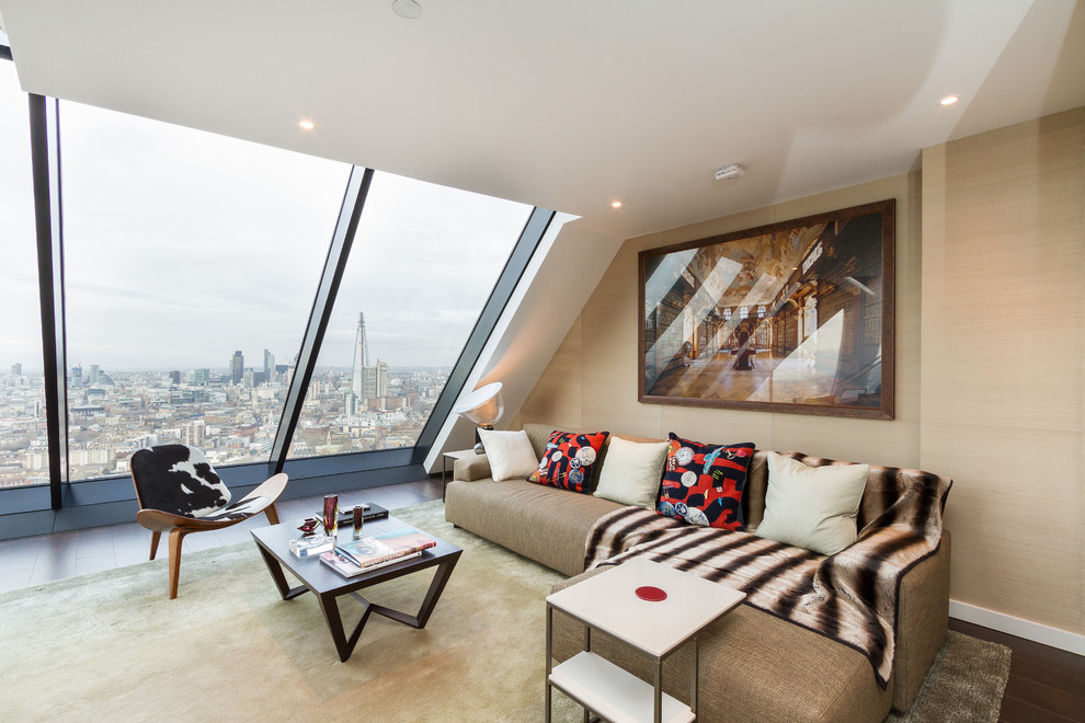 Inspiration for a contemporary living room in London.