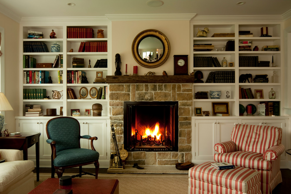 Stratton Square Kitchen, East Hampton Traditional Living Room New