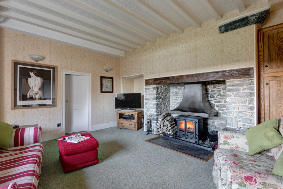 Inspiration for a rural living room in Devon.