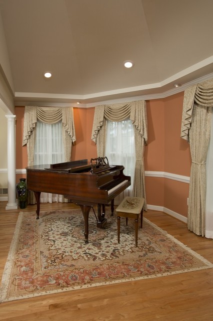 Stunning Whole House Makeover in Vienna, Virginia Includes Piano  Conservatory - Traditional - Living Room - DC Metro - by Michael Nash  Design, Build & Homes | Houzz UK