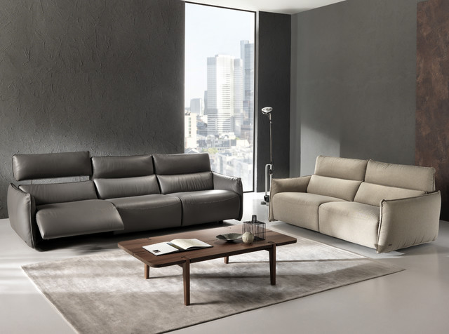 Stupore C027 Recliner Sofa Set By Natuzzi Editions Minimalistisch Wohnbereich New York Von Mig Furniture Design Inc Houzz