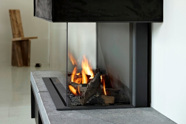 Stuv B-95 3 sided gas fire - Contemporary - Living Room - Other - by  Tulipalo Exceptional Fires | Houzz