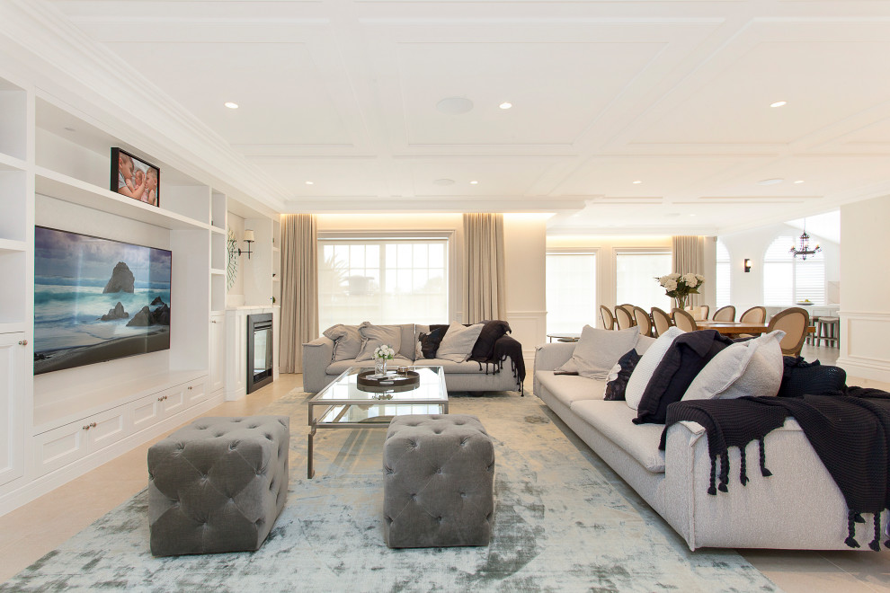 Living room - transitional living room idea in Sydney