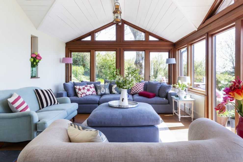 Design ideas for a nautical living room in Dorset.