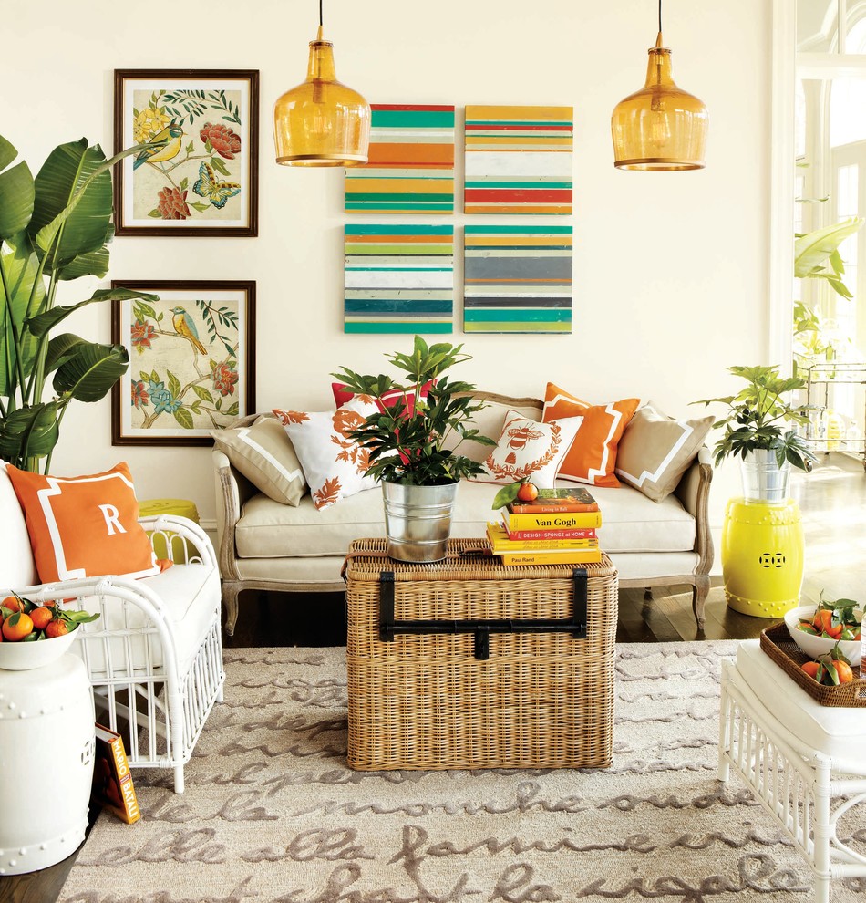 Elegant living room photo in Atlanta