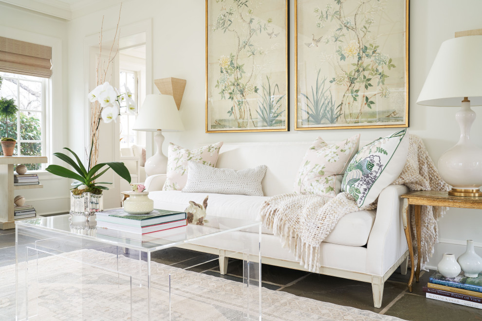 Inspiration for a vintage living room in Other.