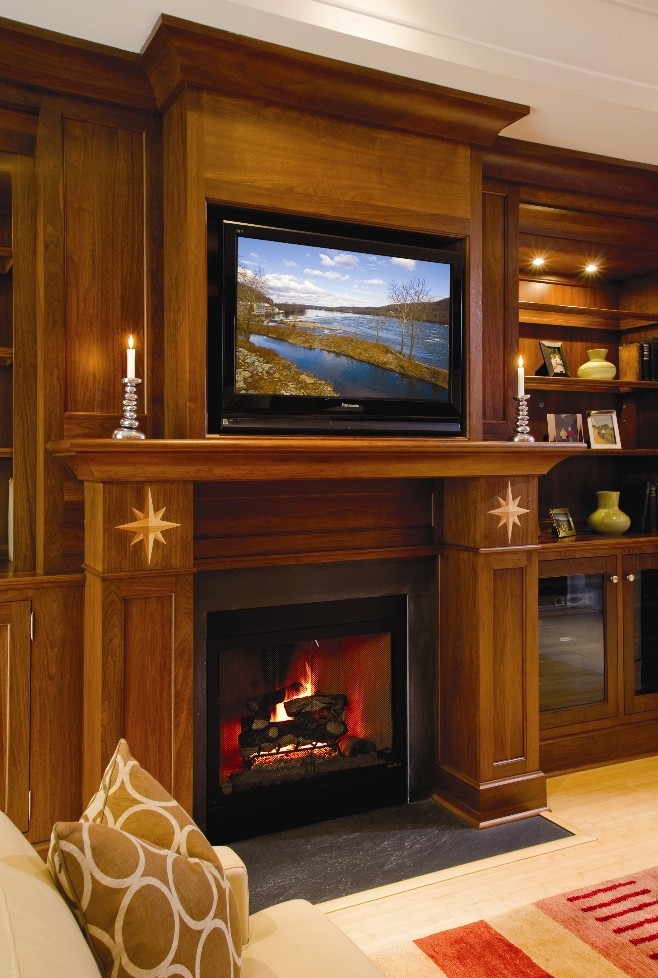 Superior Woodcraft Entertainment Center Traditional Living Room Philadelphia by Superior