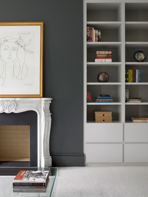 10 Fresh Ideas For Your Fireplace Alcoves, Free Standing Bookcases Next To Fireplace
