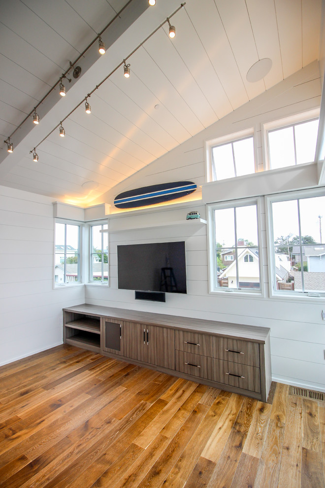 Photo of a beach style living room in Other.