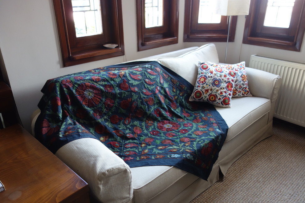 Suzani Throw Living Room Other by Houzz