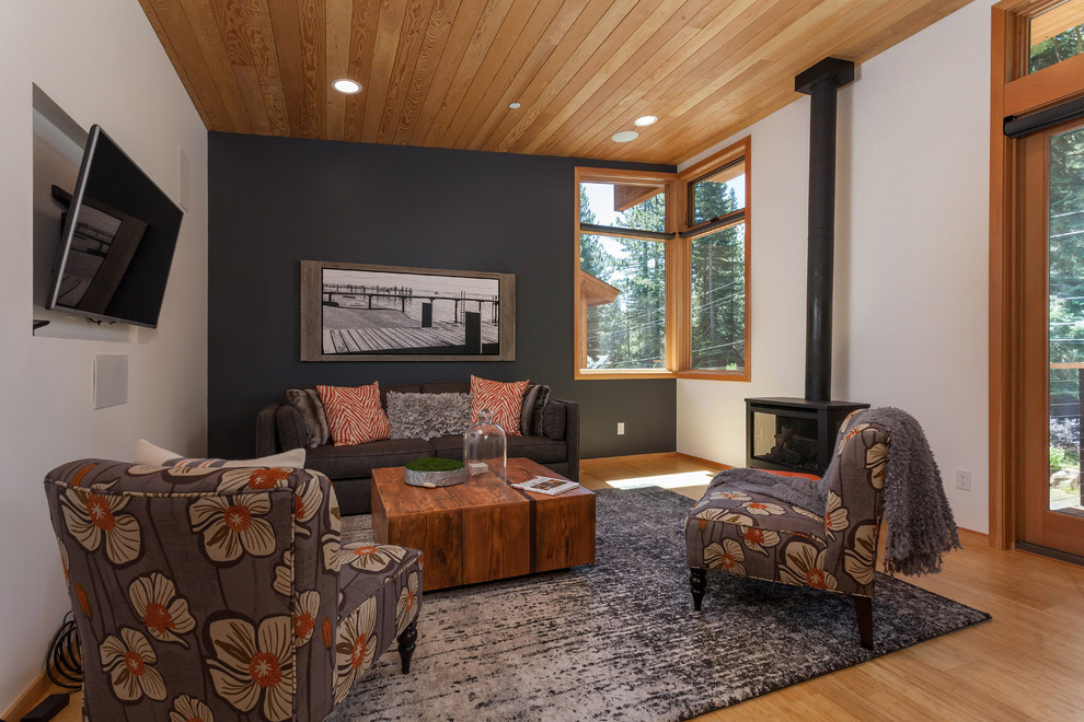 Inspiration for a contemporary living room remodel in Seattle