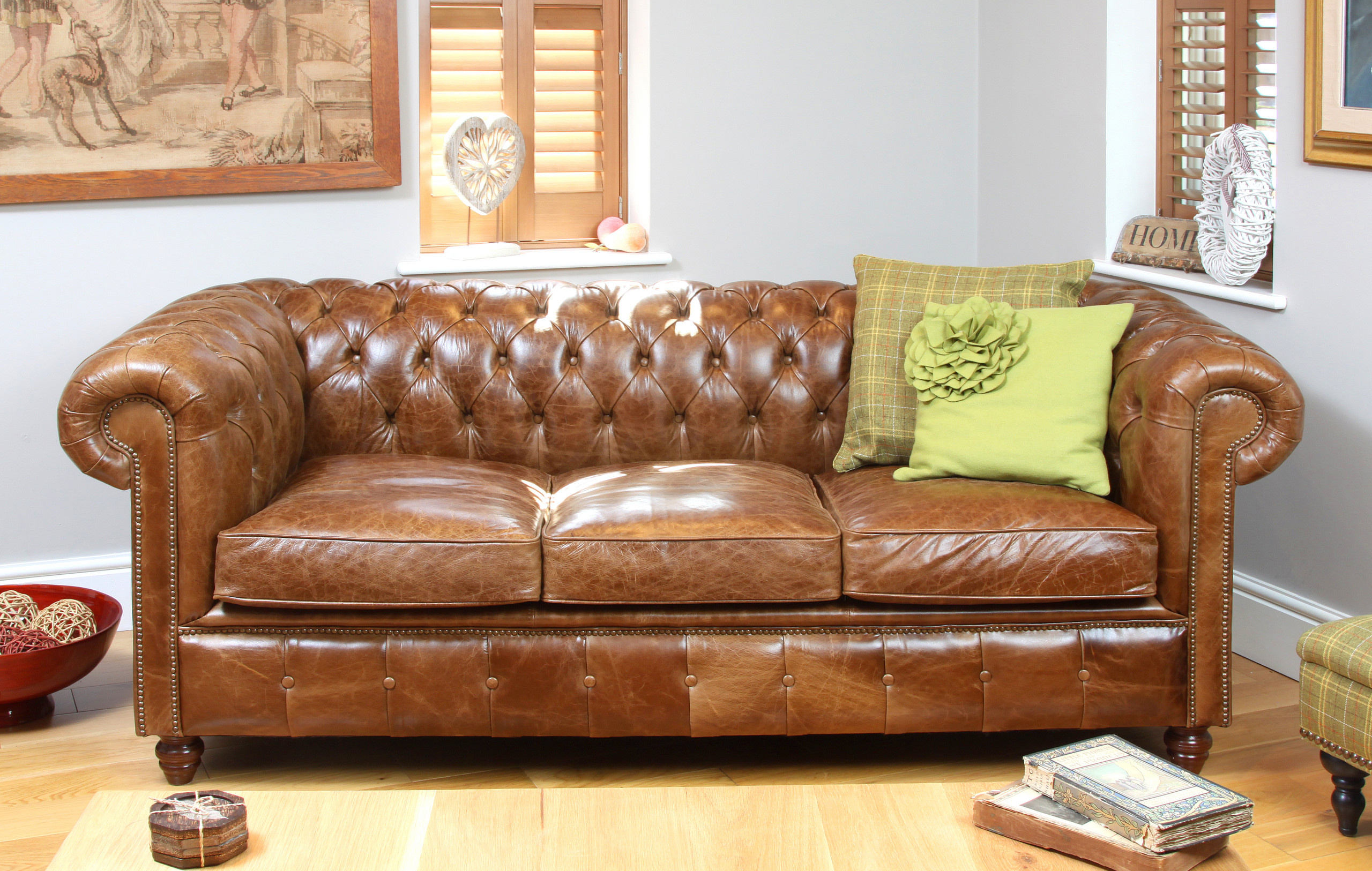 Tan Leather Sofa Bed - Contemporary - Living Room - London - by Old Boot  Sofas | Houzz
