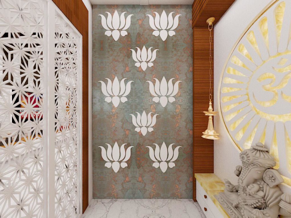 Inspiration for a zen family room remodel in Delhi