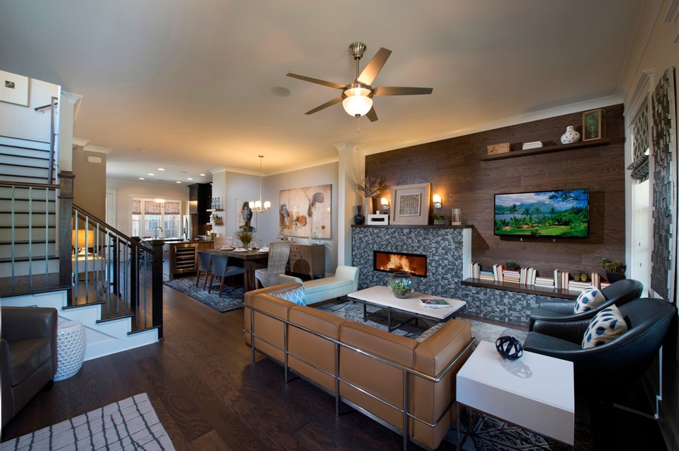 The Berkshire Great Room, Turnbury Gates Transitional Living Room Atlanta by John