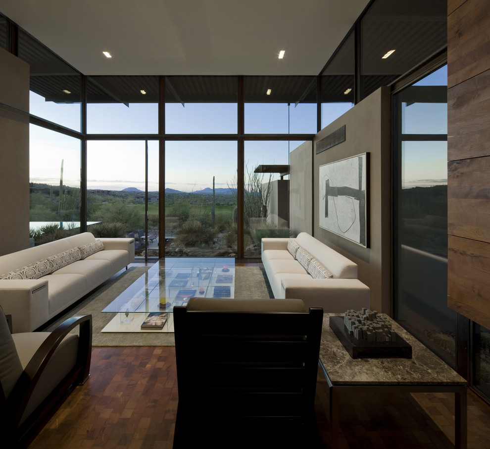 Example of a large southwest living room design in Phoenix