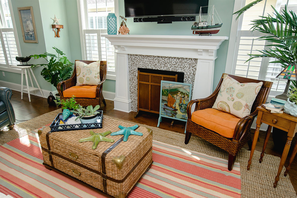 THE COTTAGES at Ocean Isle Beach, NC Beach Style Living Room