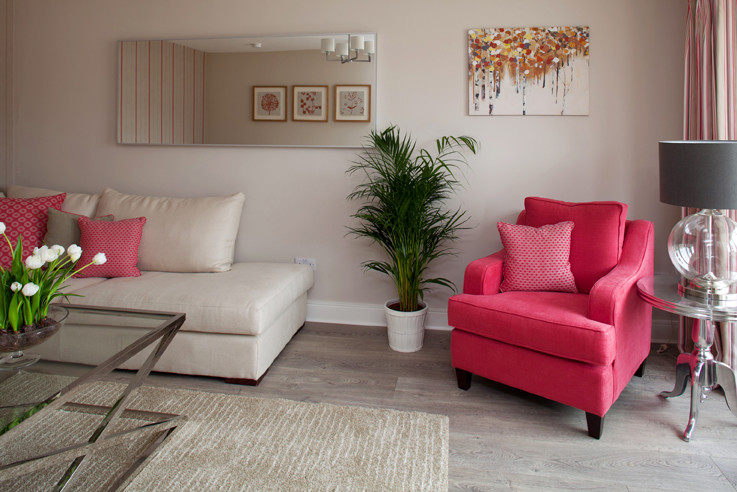 Contemporary living room in Dublin.