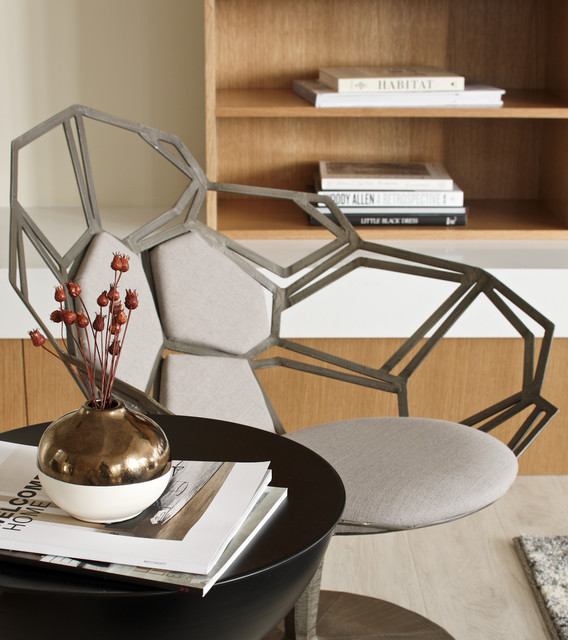 The Glass House: Modern Living & Dining Room Design - Modern - Living