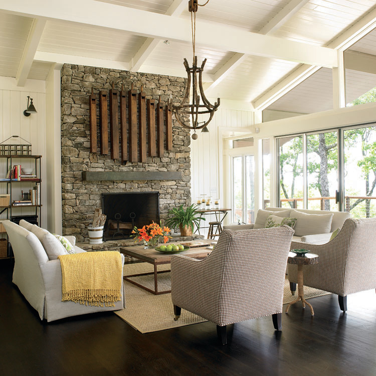 Traditional living room in Philadelphia.