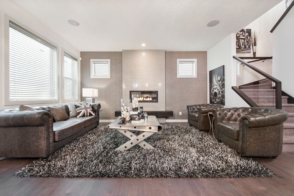 The Hawthorne in Walden Calgary Living Room Calgary by Homes by