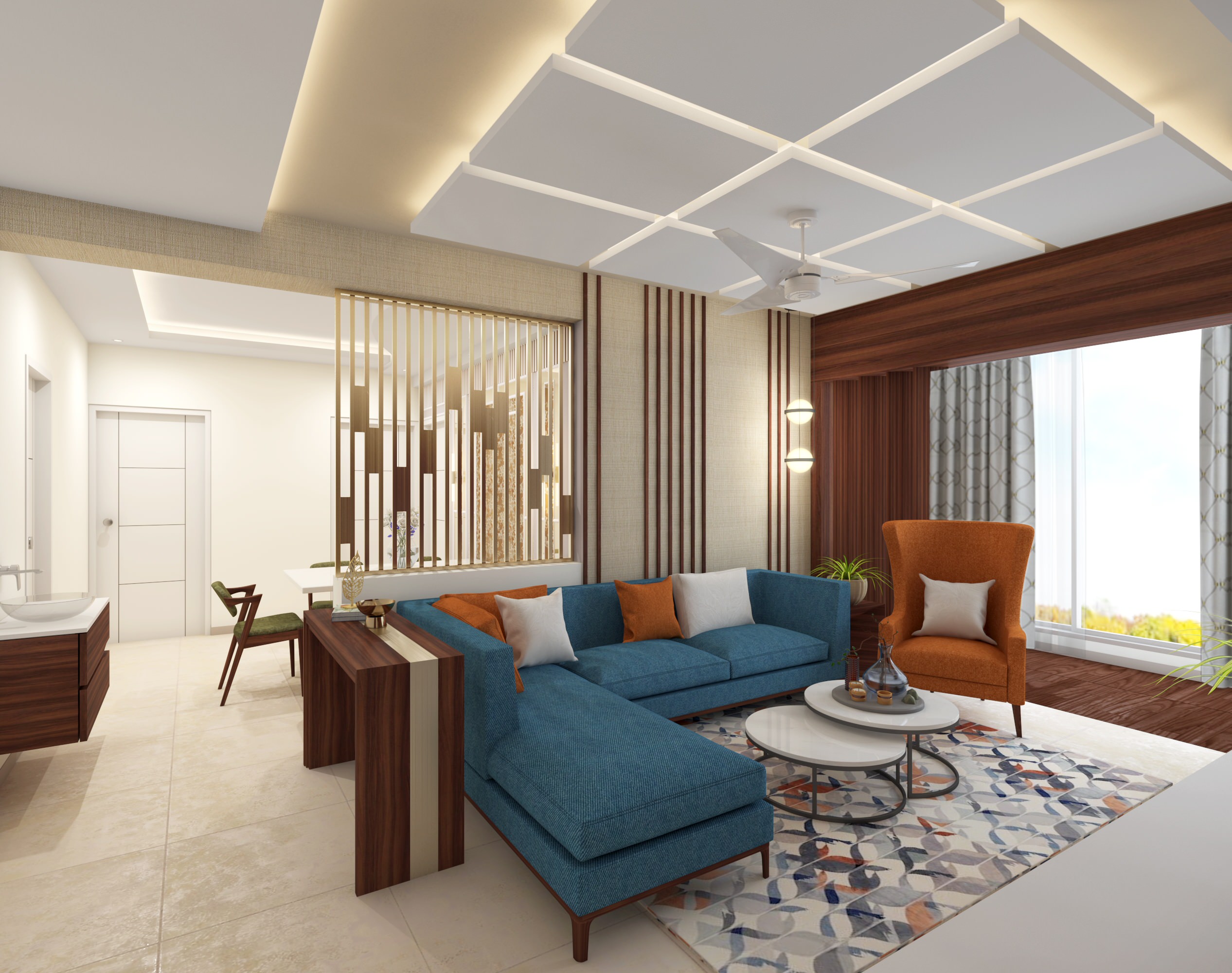Small Living Room Interior Design India - Tutorial Pics