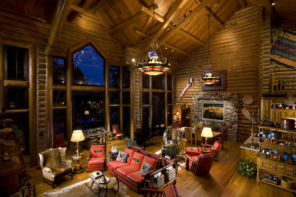The Lake House Rustic Living Room Other by Rocky Mountain Homes